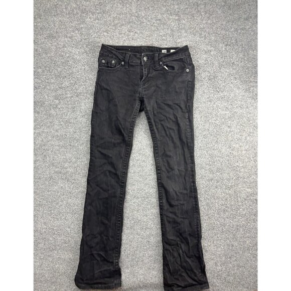 Miss Me Jeans Womens 28 Black Bootcut Griffith Park Stretch Denim JPD1001-5 - Picture 1 of 8